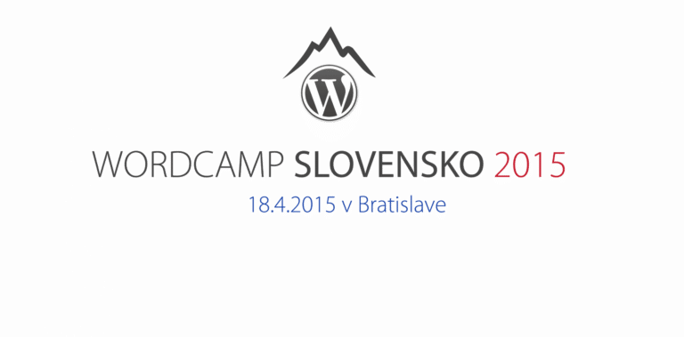 WordCamp Slovensko 2015 již za pár dní