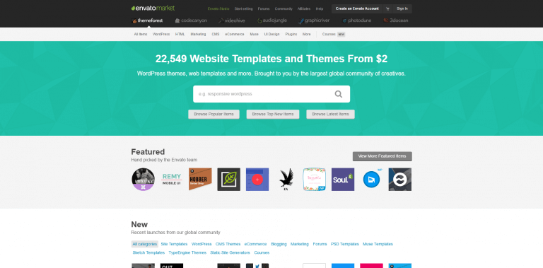 Jak koupit šablonu na digitálním tržišti Themeforest