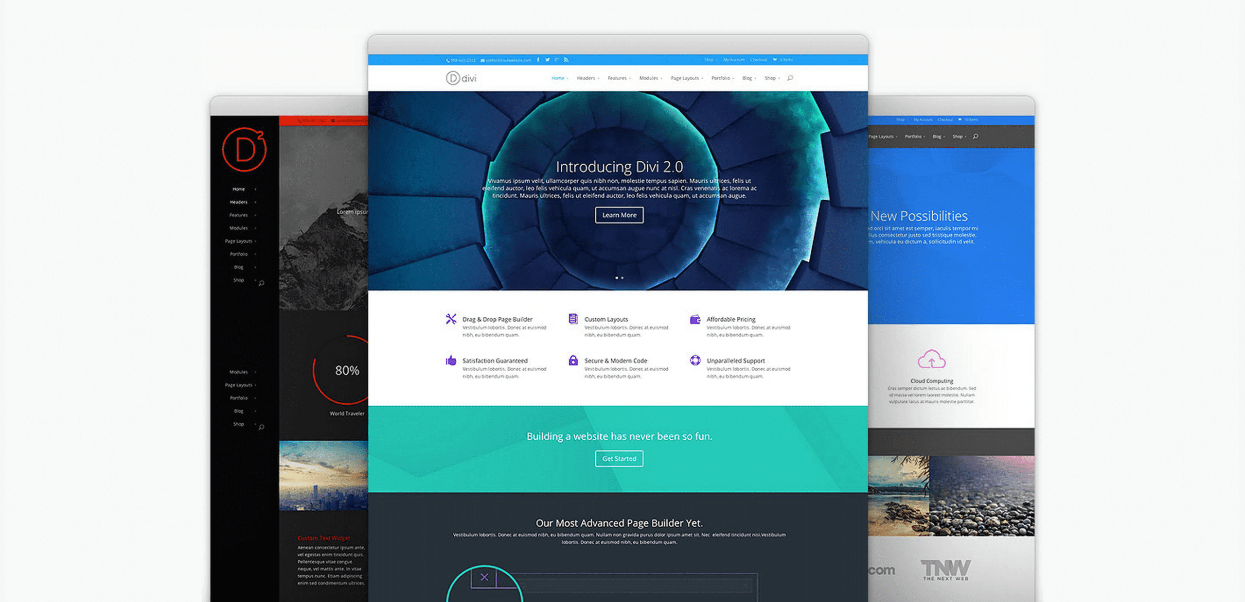 Divi child šablona od WPlama