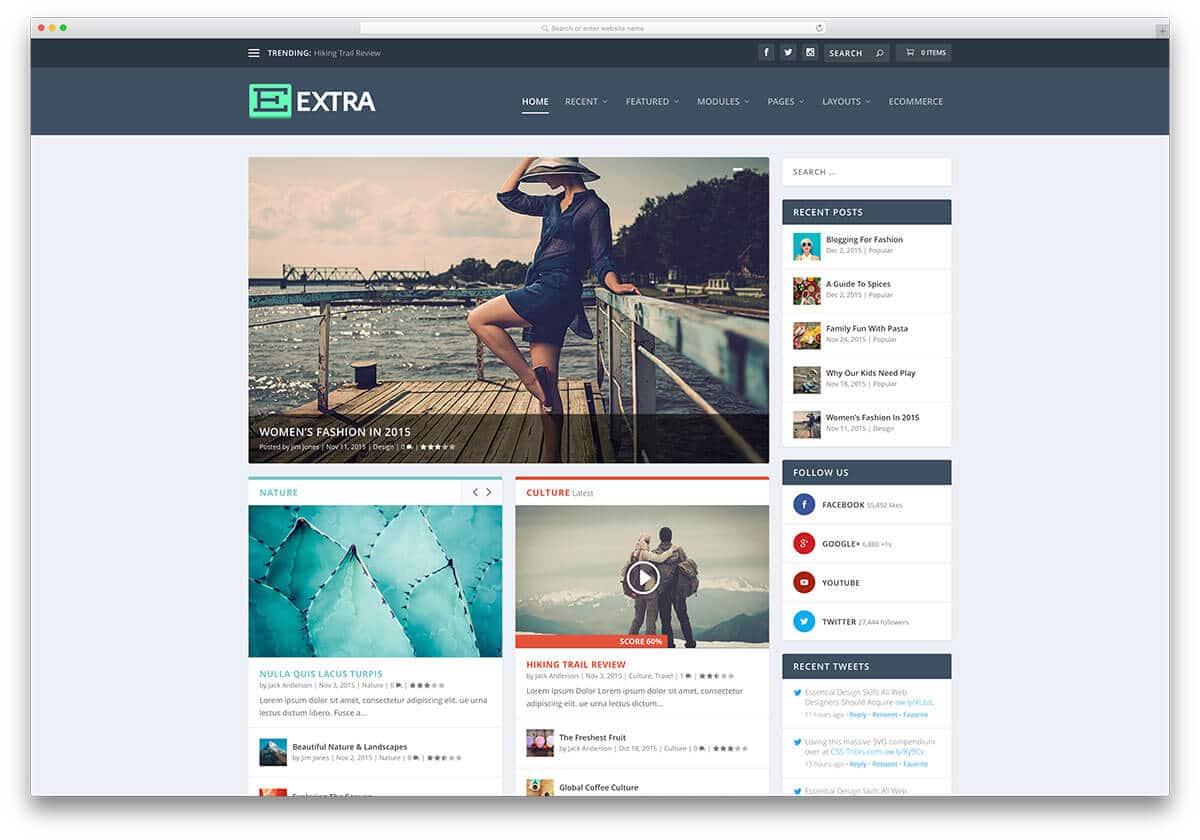 Šablona Extra: Výborná magazínová šablona + čeština