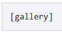 Gallery shortcode