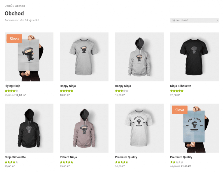 Jak do WooCommerce přidat další možnosti řazení produktů