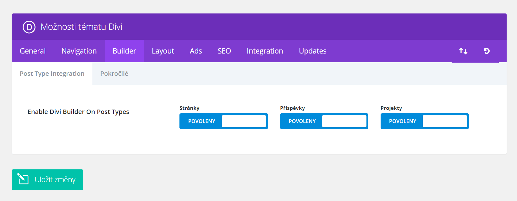 Divi 3.10: Podpora vlastních typů příspěvků