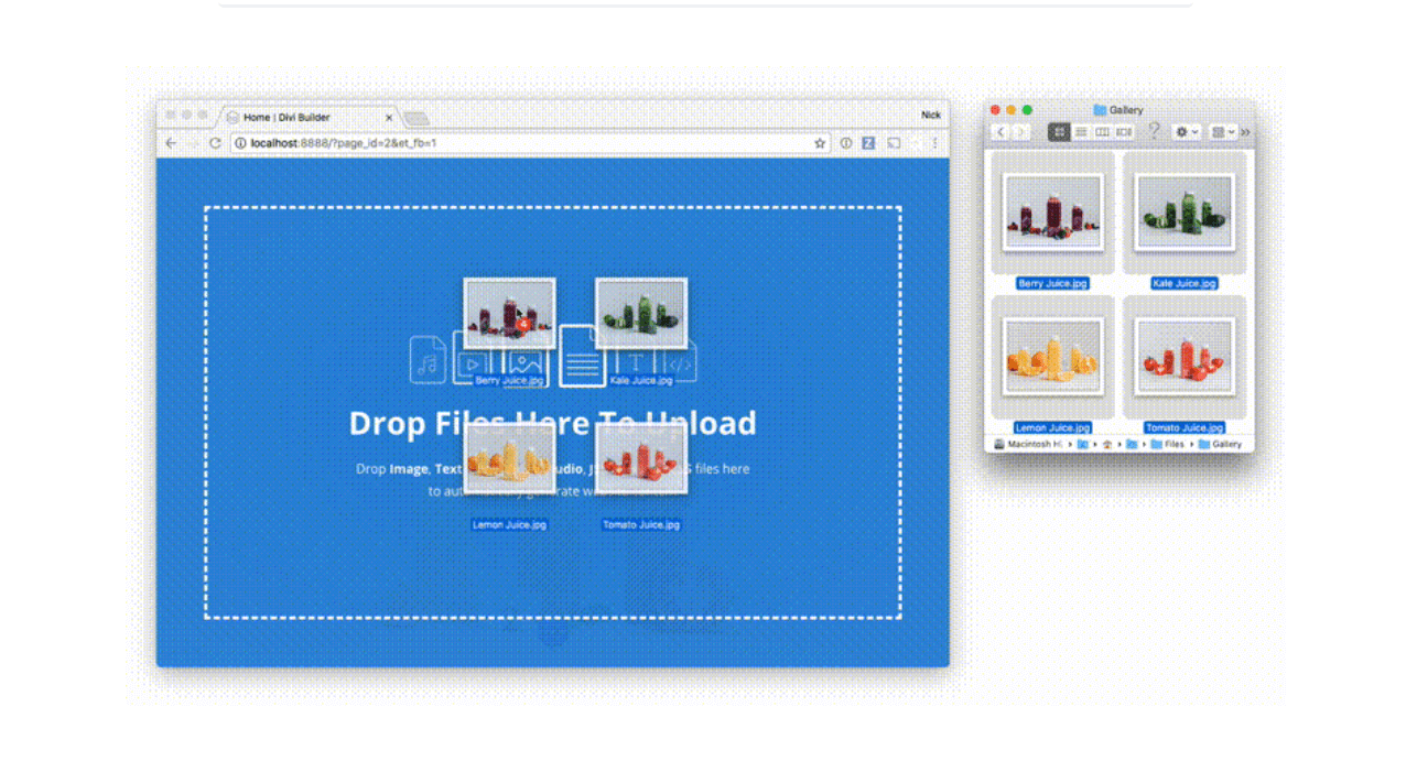 Divi 3.12 – Nové možnosti nahrávání pomocí Visual Builderu
