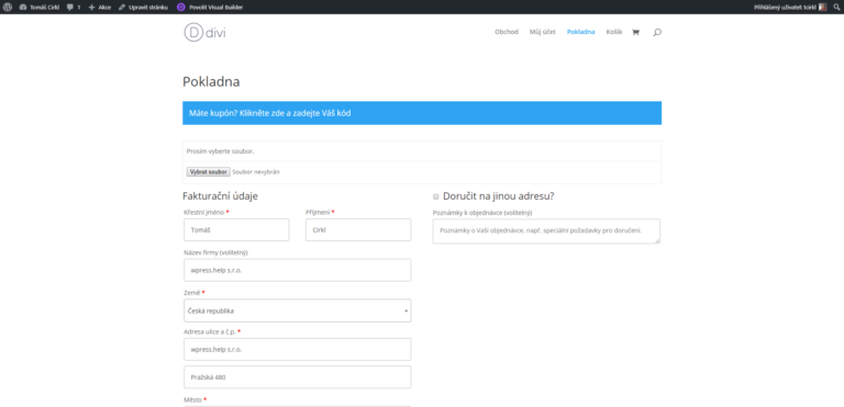 Jak ve WooCommerce umožnit nahrání přílohy k objednávce