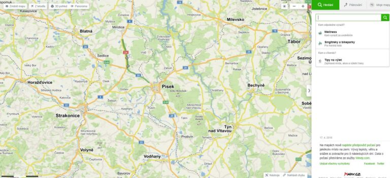 Jak vložit mapu ze služby Mapy.cz do stránek