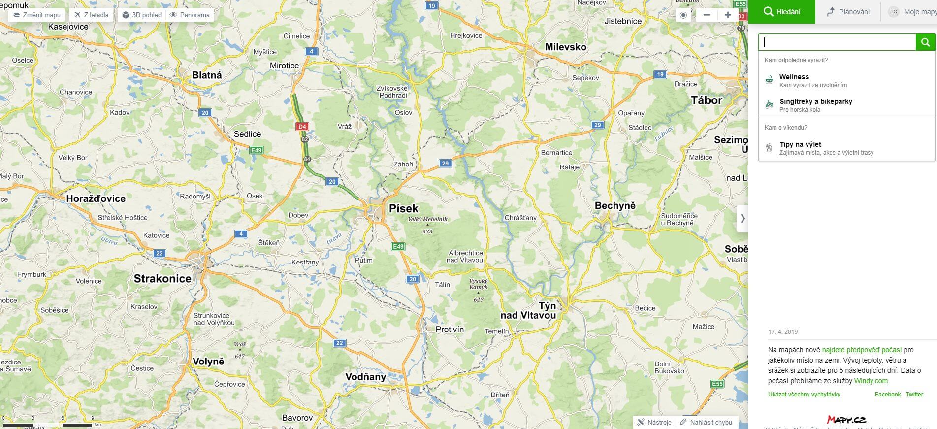 Jak vložit mapu ze služby Mapy.cz do stránek