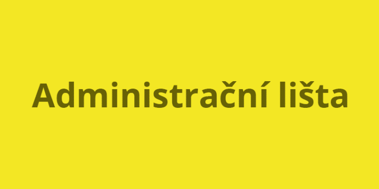 Co je to administrační lišta ve WordPress?