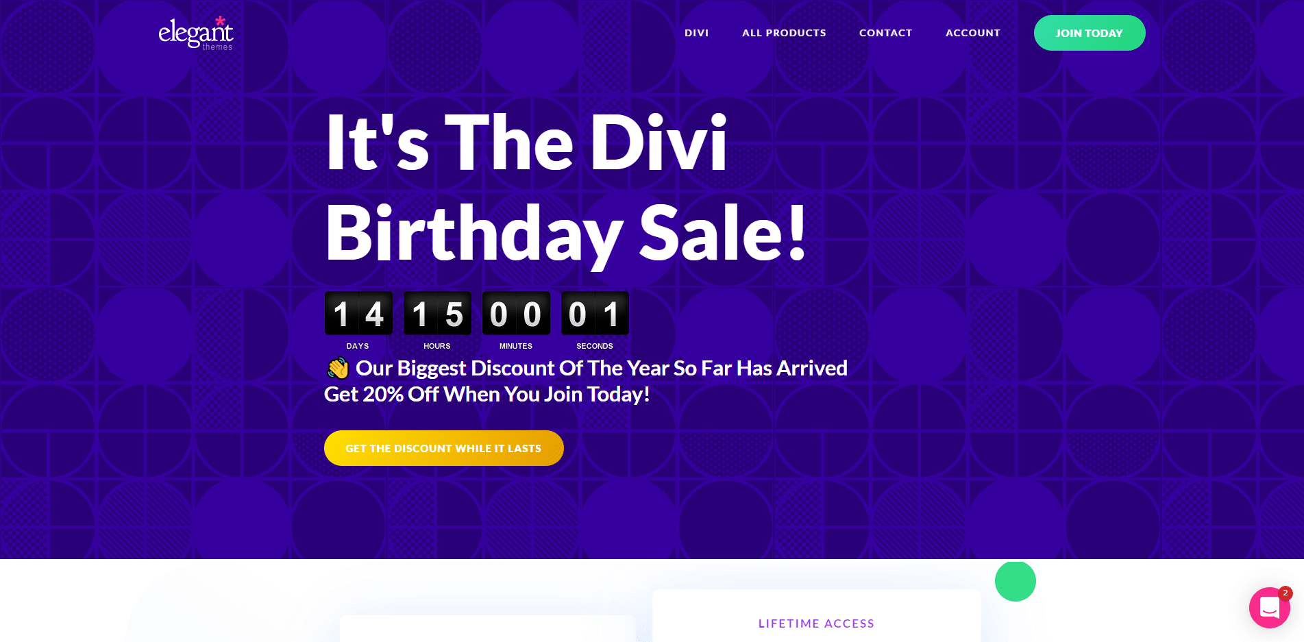 20% sleva na Divi a členství u Elegant Themes