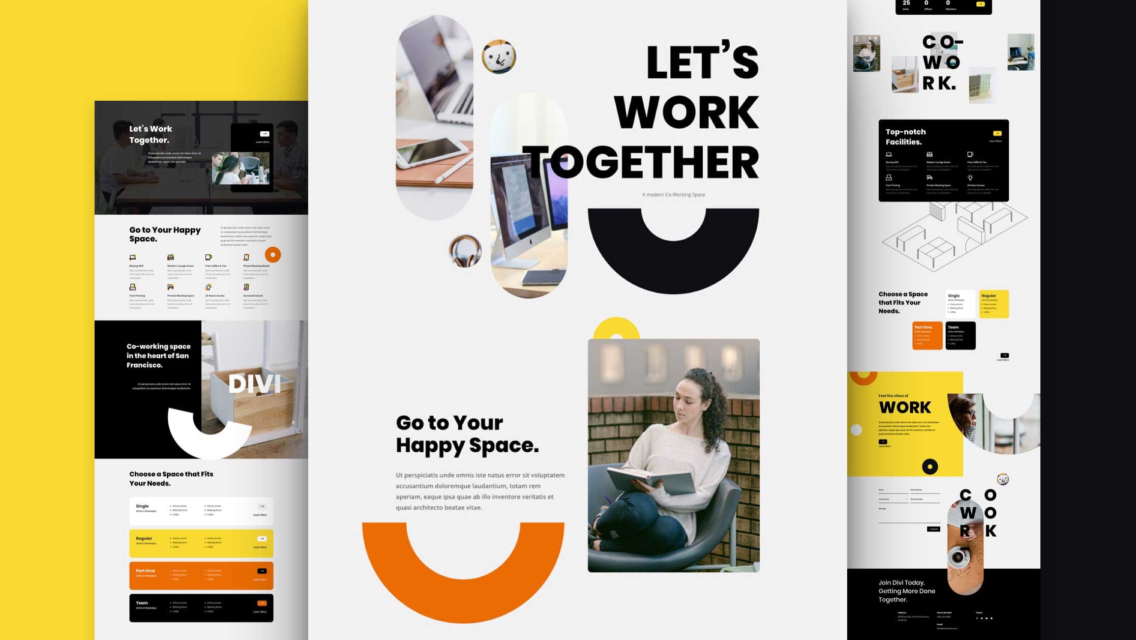 Nové designy zdarma pro Divi šablonu přidané v říjnu 2020