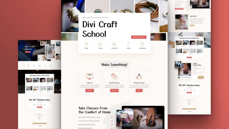 Nové designy zdarma pro Divi šablonu přidané v březnu 2021