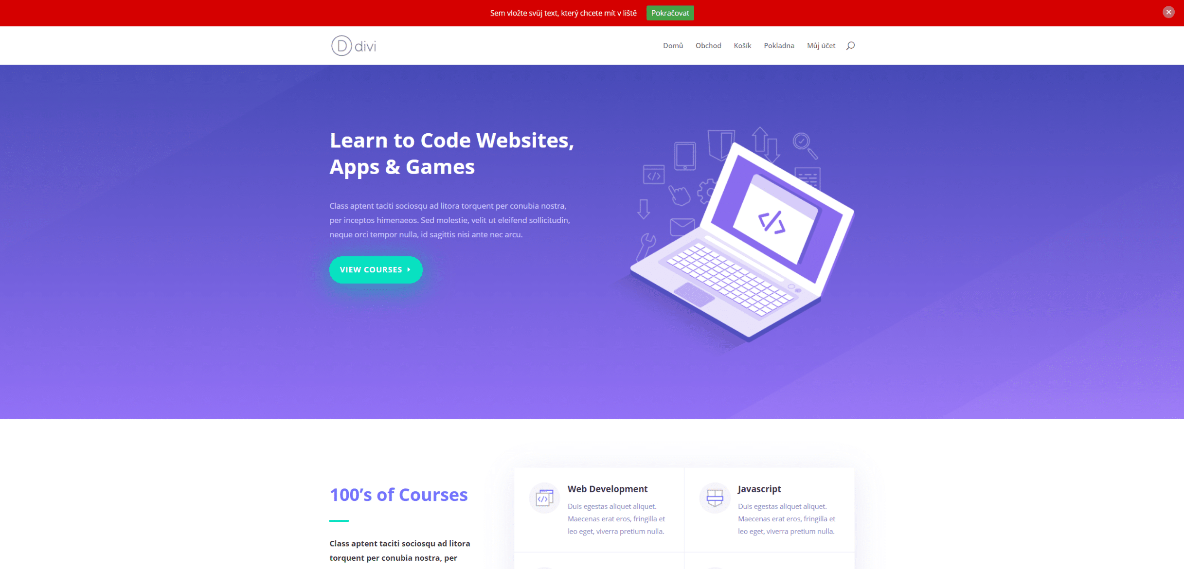 Jak ve WordPress vytvořit připnutou lištu s upozorněním