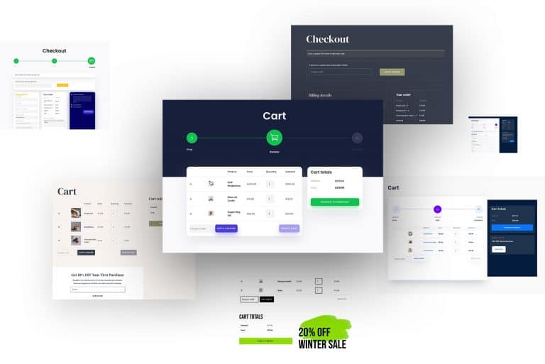 Divi 4.14: WooCommerce košík a pokladna