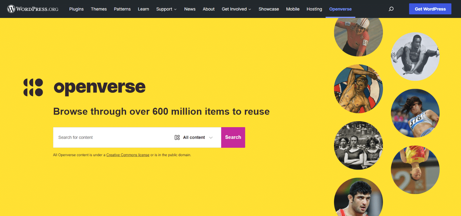 Openverse: vyhledávač médií s otevřenou licencí