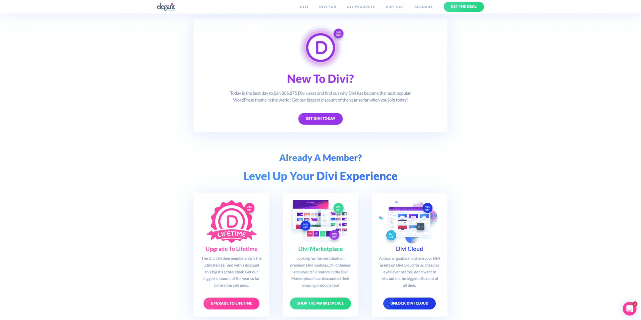 Divi Summer Sale – 20% sleva na Divi šablonu a 40% leva na Divi Cloud