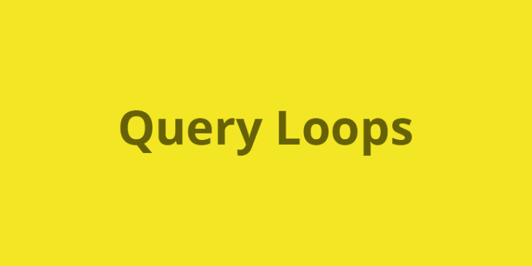 Query Loops
