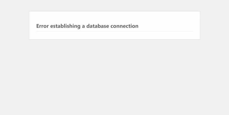 Jak ve WordPress opravit chybu "Error establishing a database connection"